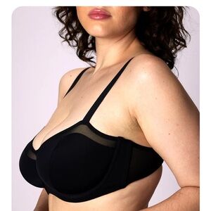 Your Parade black balconette bra